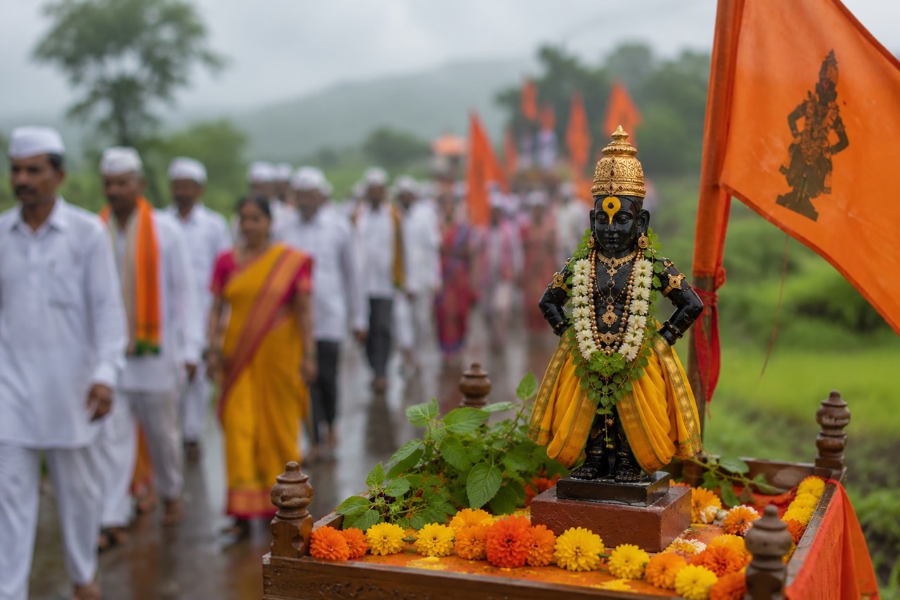 Lord Vitthal Idol During Ashadhi Wari Pilgrimage Procession | Royalty-Free image | Pixlaris