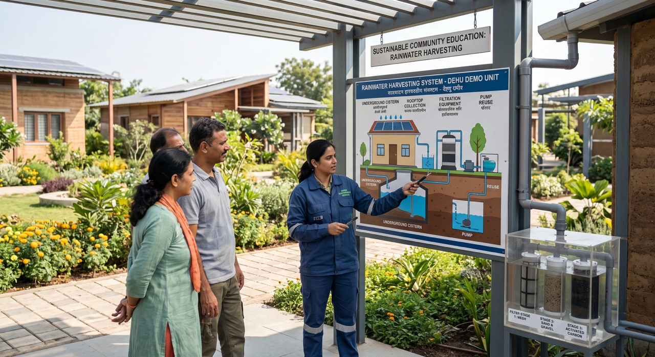 Rainwater Harvesting System Community Education Demo Unit